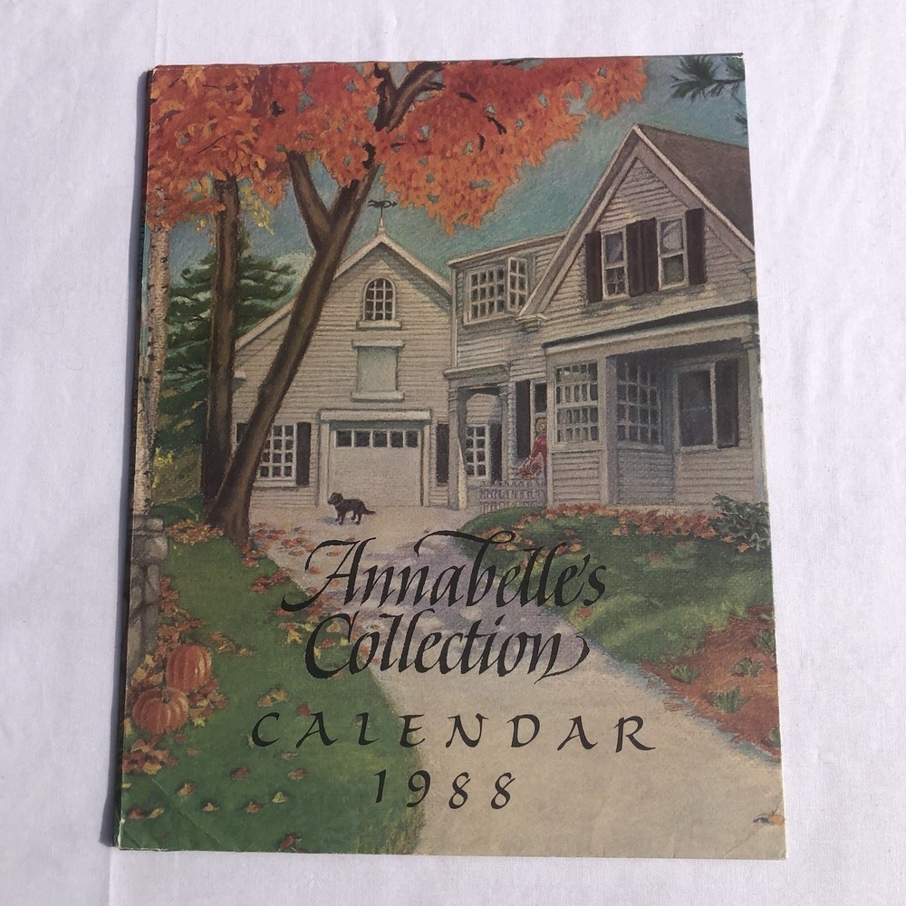 Annabelle's Collection Poster Calendar 1988 - Can Reuse In 2044 Leap Year
